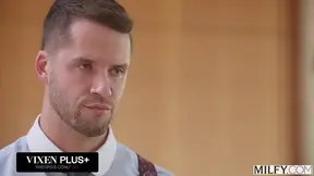 MILFY Naughty MILF Armani Black And Her Cutie Girlfriend Matty Mila Perez Take Turns Riding Petite Stud's Cock