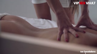 VIP SEX VAULT - Brunette Slut Mea Melone Consoled By Stunning Babe Sicilia And Hard Cock Stud