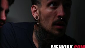 Dante Colle shoves his fat cock down Yinnie DeDoms throat and ass
