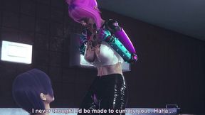 cyborg chick tests her new upgrades - cyberpunk hentai