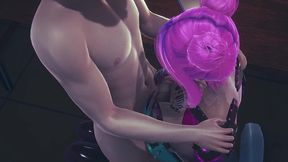 cyborg chick tests her new upgrades - cyberpunk hentai