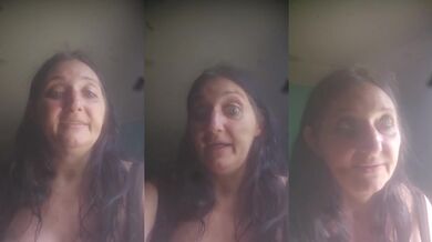 Goth mommy ghost story ruined by big tits milf