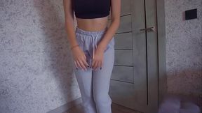 OMG Did I piss on my sweatpants??? Female Desperation Pee Free