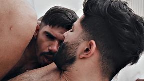 Real Latino jock smashed in 3some