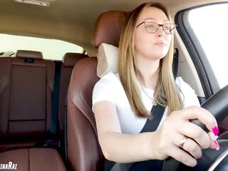 -Greater Amount, greater amount, I crave deeper! "Drilled stepmom in car after driving lessons"