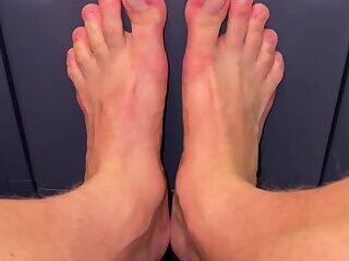 My socks and feet in the train - lick them! 🫵🏼