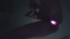 CyberPlugged Punk Ass Bimbo Rubs one out in the middle of the night