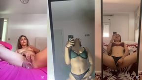 corridas y pajas de rubia influencer