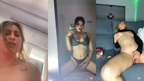 corridas y pajas de rubia influencer