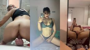 corridas y pajas de rubia influencer