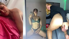 corridas y pajas de rubia influencer