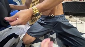 novinho desenrolou com montador de cadeira dotado em sua casa