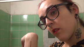 POV your dom uses you as a human toilet