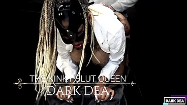 The Kinky Slut Queen "Dark Dea" Fills her Wet Pussy Enjoying with Fat "Clyde XXL" of "Hankey'sToys" part.1 (EXTREME INSERTION-FETISH-FEMDOM)