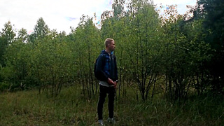 Outdoor Twunk Urinating in the Forest