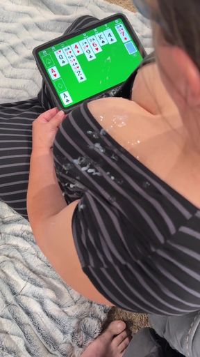 Jaw-dropping moment from "My step son unloads cum on me while I'm gaming"