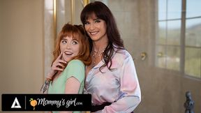 Hot redhead teen wants to bang busty MILF