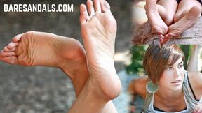 Ginevra's stunning long toes, flexible soles, and slender feet - Video update 13288 HD