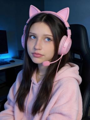 Naughty teen with cute features goes wild