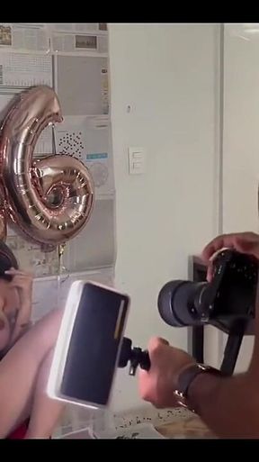 I Celebrate My Birthday and the Photographer Ends up Fucking Me