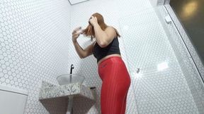 Farting and getting ready in the bathroom POV, part 1, by Manuela Albertine, (cam by Scarlett ) FULL HD