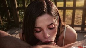 kiss shot kiss that makes a deep blowjob[ai]