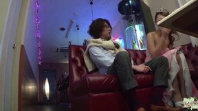 Excited Asian Brunette Finds Stranger for Stealthy Bathroom Pleasure After Date