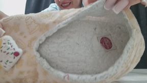 Worn Slippers Tease – Foot Domination & Close-Up Control