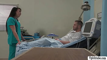 Shemale nurse gets ass banged by horny patient