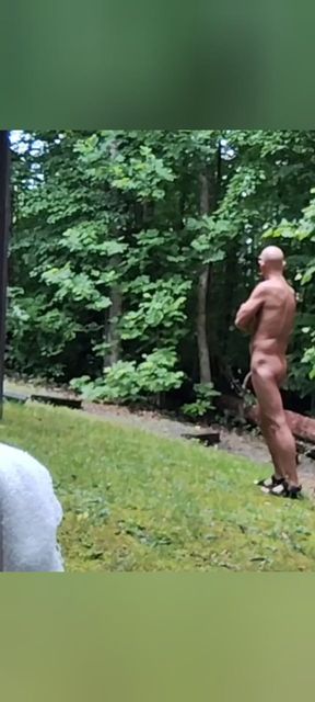 Undressed in the forest for days