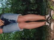 Wetting My Jeans Shorts In The Forest and Taking A Dip In The River