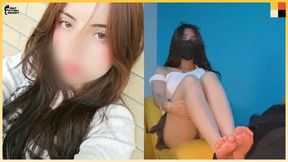 Petite 18YO Student-Worker Gets Her Feet Worshipped Even Though Her Boyfriend Isn't Okay With It