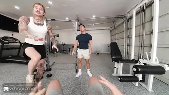 Muscle Asian Twink Bareback Anal in Gym VR