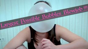 Colossal Bubbles N Cum on Tits Blowjob: Bubblegum N Your Cum
