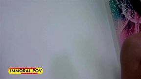 Busty Aletta Gags On Chad’s Dick As Dan Pounds Her!