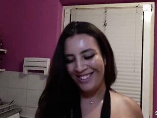 German Curvy Gal with Large Boobs and Biggest Bouncing Booty Tempt to Amateur Creampie Bang