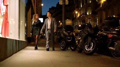 Classy chick in sexy black lingerie enjoys carnal pleasures with a gentleman