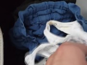 Found dirty panties in step sister laundry