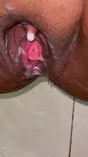 Mallu Aunty And Lover Bathroom Blowjob and Doggy Sex   Clip 3