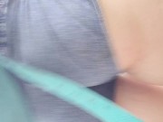 Nerdy Faery's Hiking PEE Desperation causes WET panties