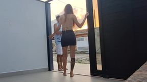 Married Woman Fucks Her Neighbor in the Backyard