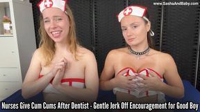 Nurses Give Cum Cums After Dentist - Gentle Jerk Off Encouragement for Good Boy