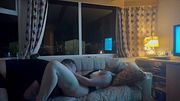 Fucked At The Trailer Park Window - Blonde MILFs favourite Dildo & Pussy Licking Orgasm