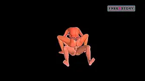 An animated 3D cartoon porn video - Indian Bhabhi riding Japanese man's dick in cowgirl