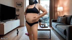 Pregnant Doctor on leave alone at home