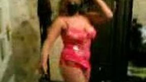 MY full figured Arabian BBW wife gives belly dance all naked