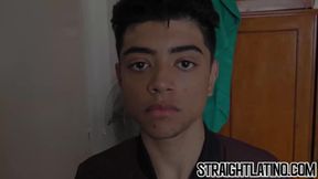 Handsome Latino takes a big dick inside his tight ass hole before cumming in mouth