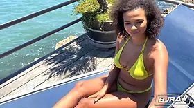 Bjraw alina ali oral for Romeo Mancini, ends in thick cum facial cumshot!