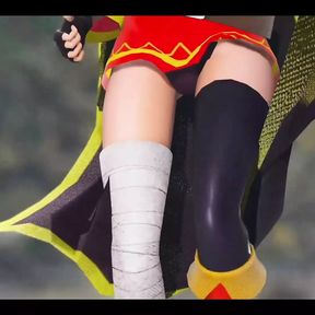 Megumin - Sexy Dance + Gradual Undressing (3D HENTAI)