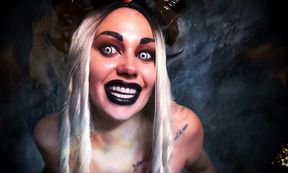 My demonic smoke penetrates not only into your lungs but also into your human brain! JOI